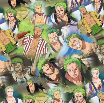 Anime Pirate Polycotton Fabric - Half Yard (18” x 55”) 14417