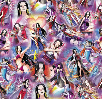 Anime Pirate Polycotton Fabric - Half Yard (18” x 55”) 14424