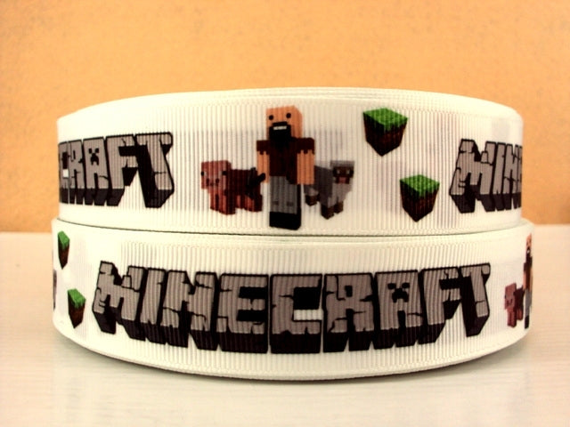 Pixel-block Game Grosgrain Ribbon 1004615