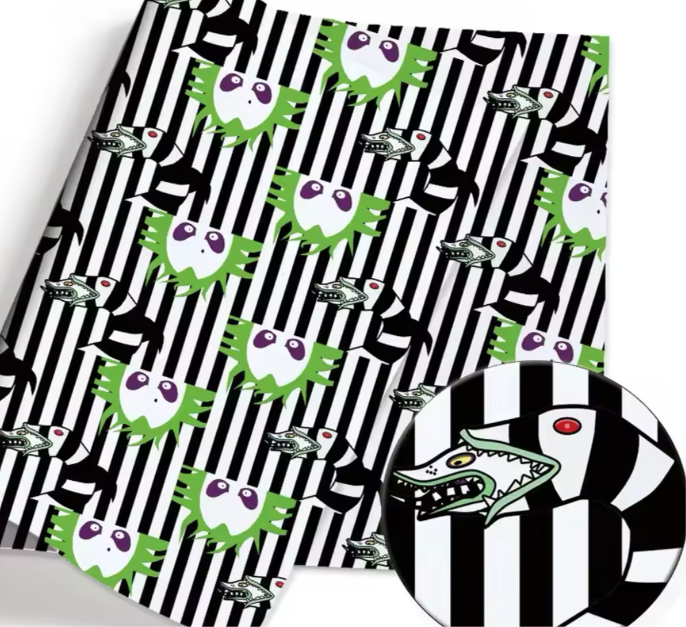 Beetlejuice polyCotton Fabric Half Yard (18” x 55”)