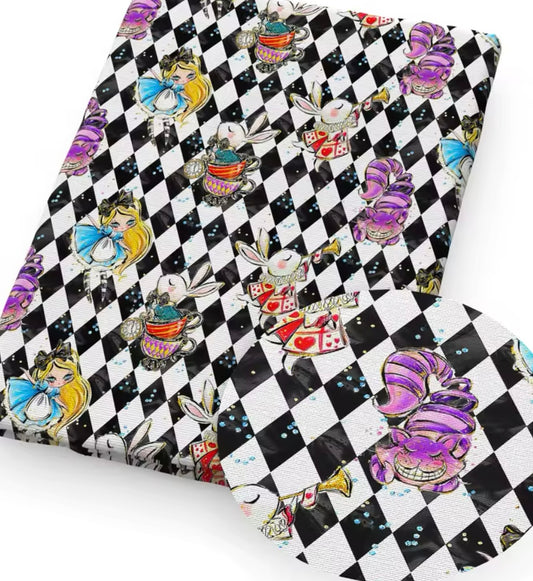 Alice in Wonderland polyCotton Fabric Half Yard (18” x 55”)