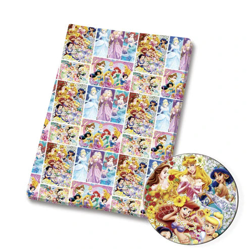 Princess Friends Polycotton Fabric - Half Yard (18” x 55”) 3900