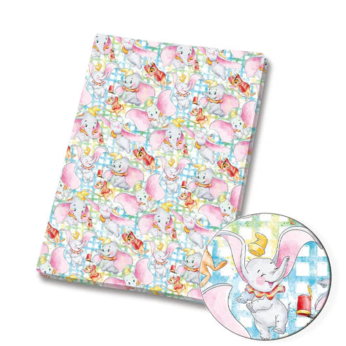 Elephant Circus Adventures Polycotton Fabric - Half Yard (18” x 55”) 4043