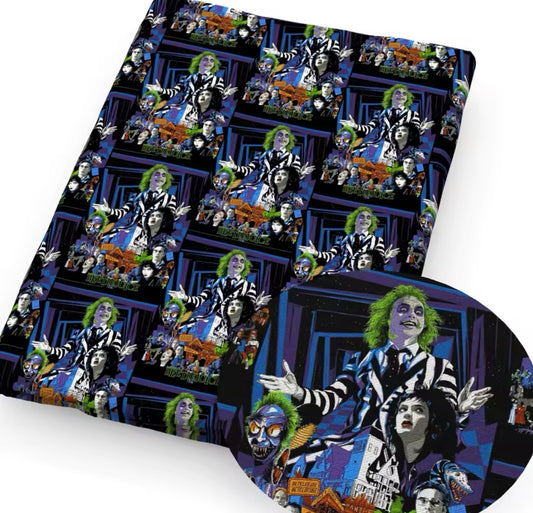 Beetlejuice polyCotton Fabric Half Yard (18” x 55”)