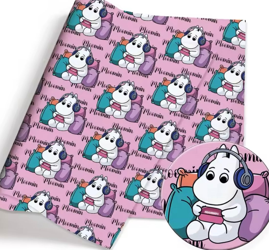 Moomin PolyCotton Fabric Half Yard (18” x 55”)