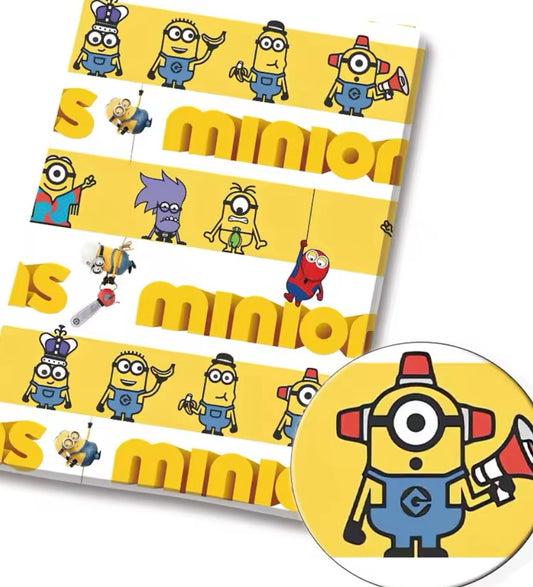 Minions polyCotton Fabric Half Yard (18” x 55”)
