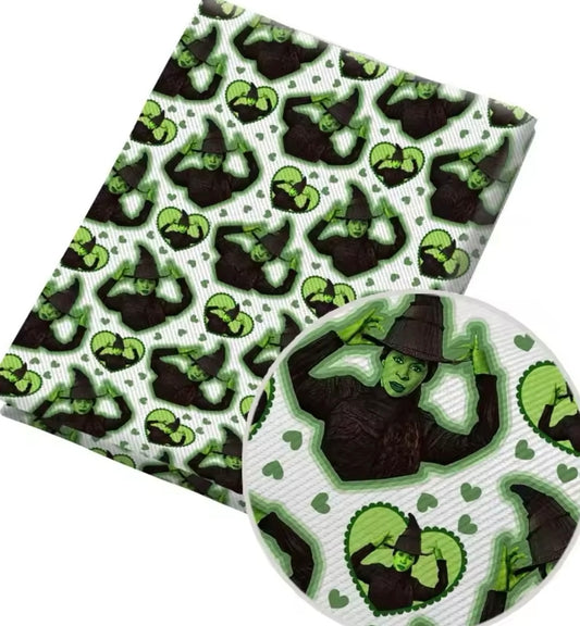 Wicked Elphaba PolyCotton Fabric Half Yard (18” x 55”)