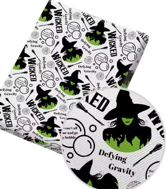 Wicked Elphaba PolyCotton Fabric Half Yard (18” x 55”)