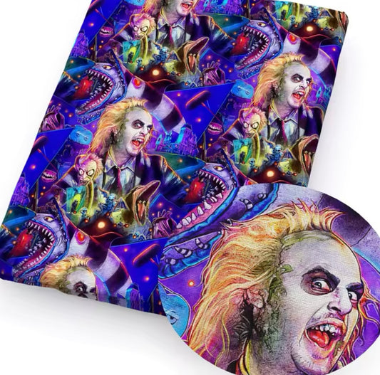 Beetlejuice polyCotton Fabric Half Yard (18” x 55”)