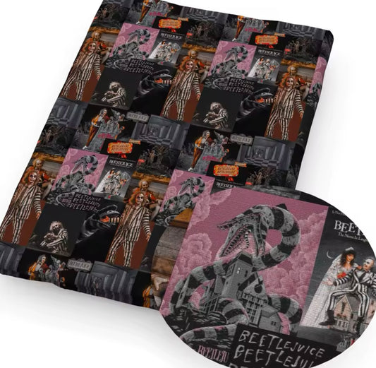 Beetlejuice polyCotton Fabric Half Yard (18” x 55”)