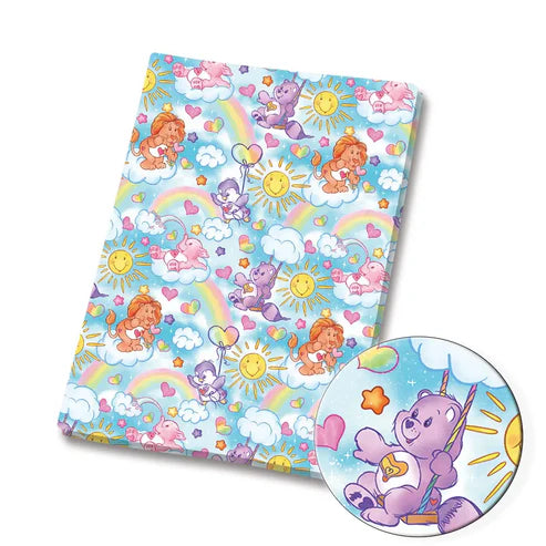 Bear Friends Polycotton Fabric - Half Yard (18” x 55”) 41154