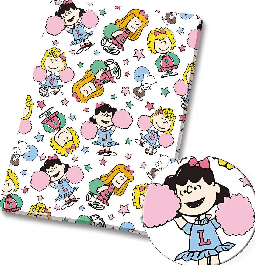 Peanuts Snoopy Charlie Brown polyCotton Fabric Half Yard (18” x 55”) 33271