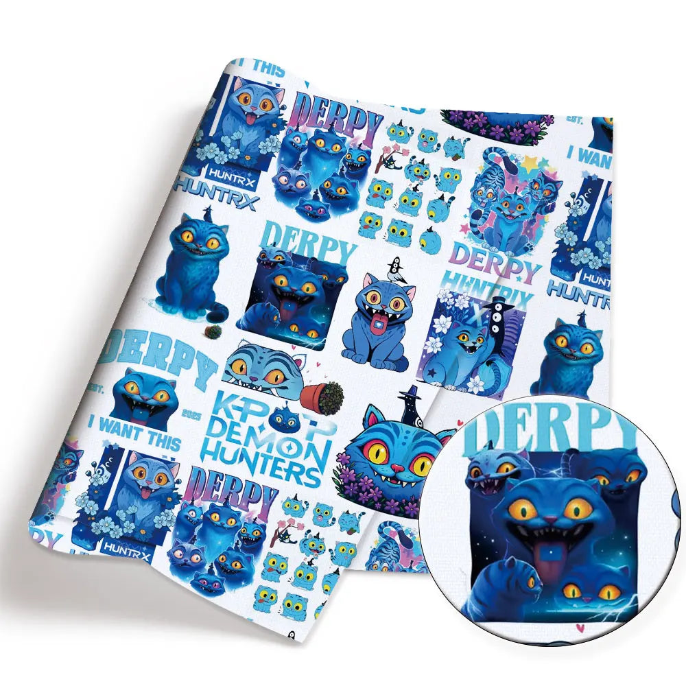 KPop Demon Hunters polyCotton Fabric Half Yard (18” x 55”) 47529