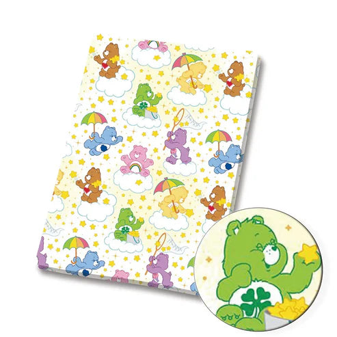 Bear Friends Polycotton Fabric - Half Yard (18” x 55”) 7100