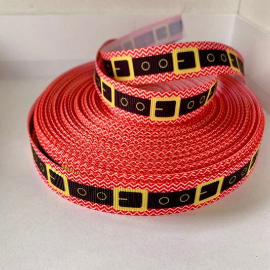Santa’s Belt Grosgrain Ribbon