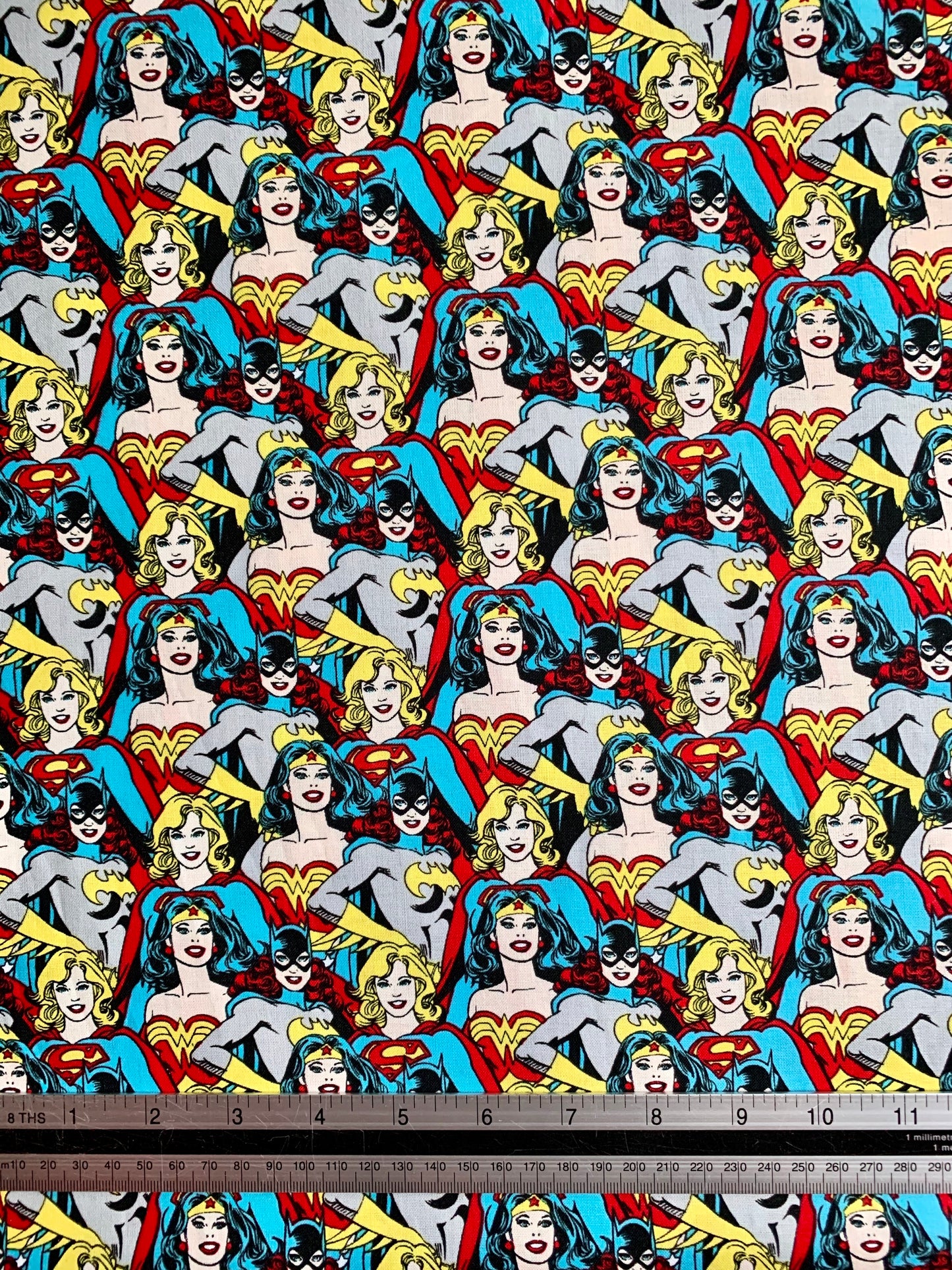 WonderWoman, Supergirl, Batgirl Fabric