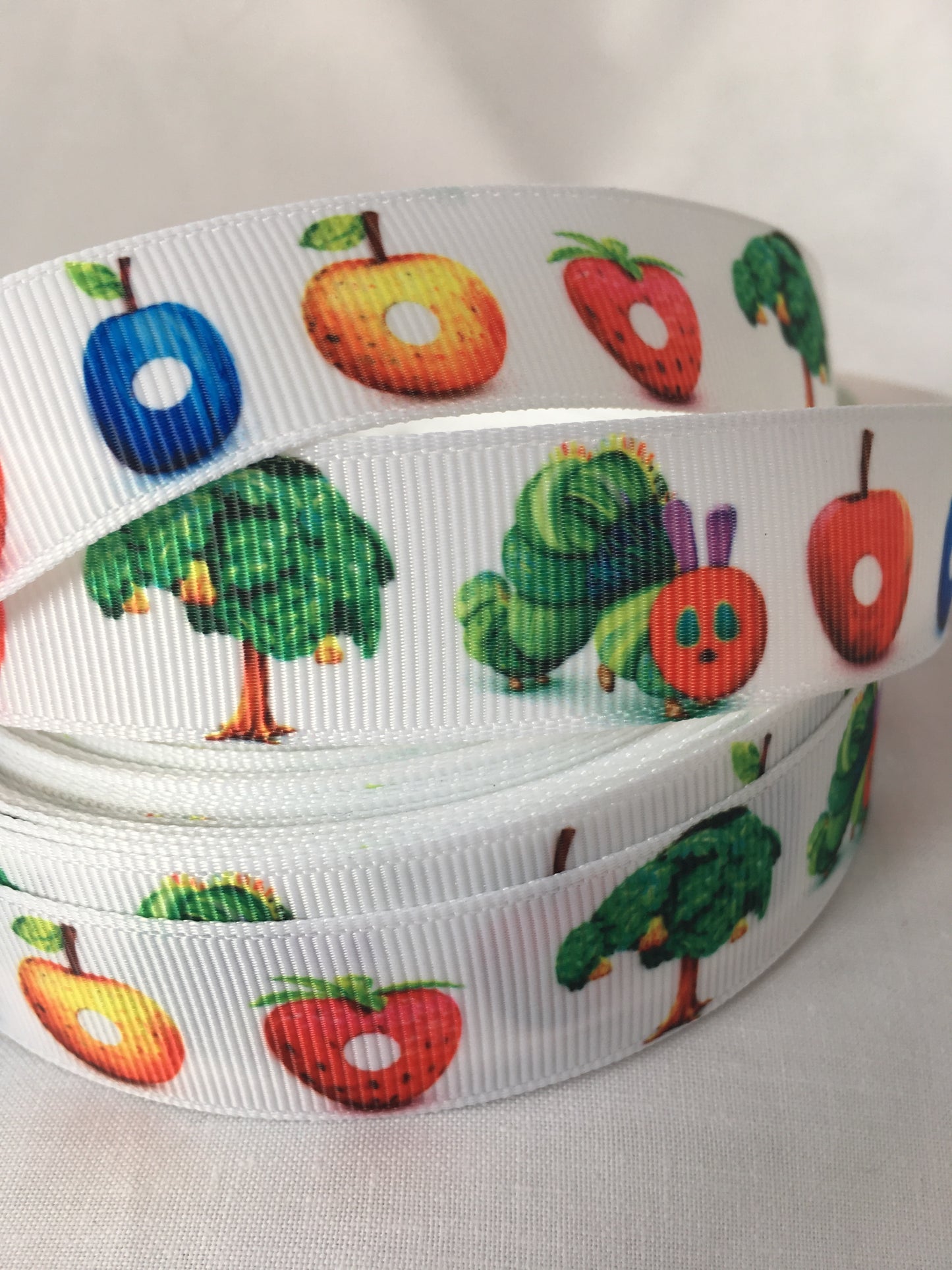 Hungry Caterpillar Food Grosgrain Ribbon
