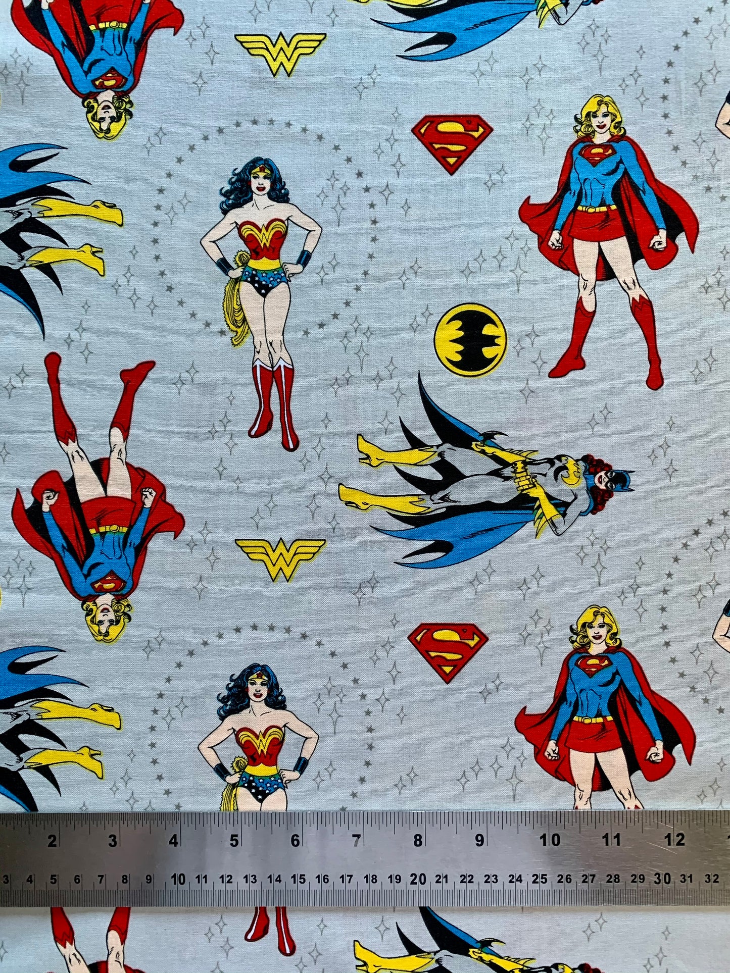 Wonder Woman and friends Fabric