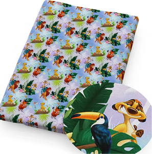 Lion King Polycotton Fabric Half Yard (18” x 50”)