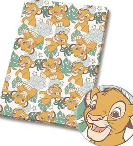 Lion King Polycotton Fabric Half Yard (18” x 50”)