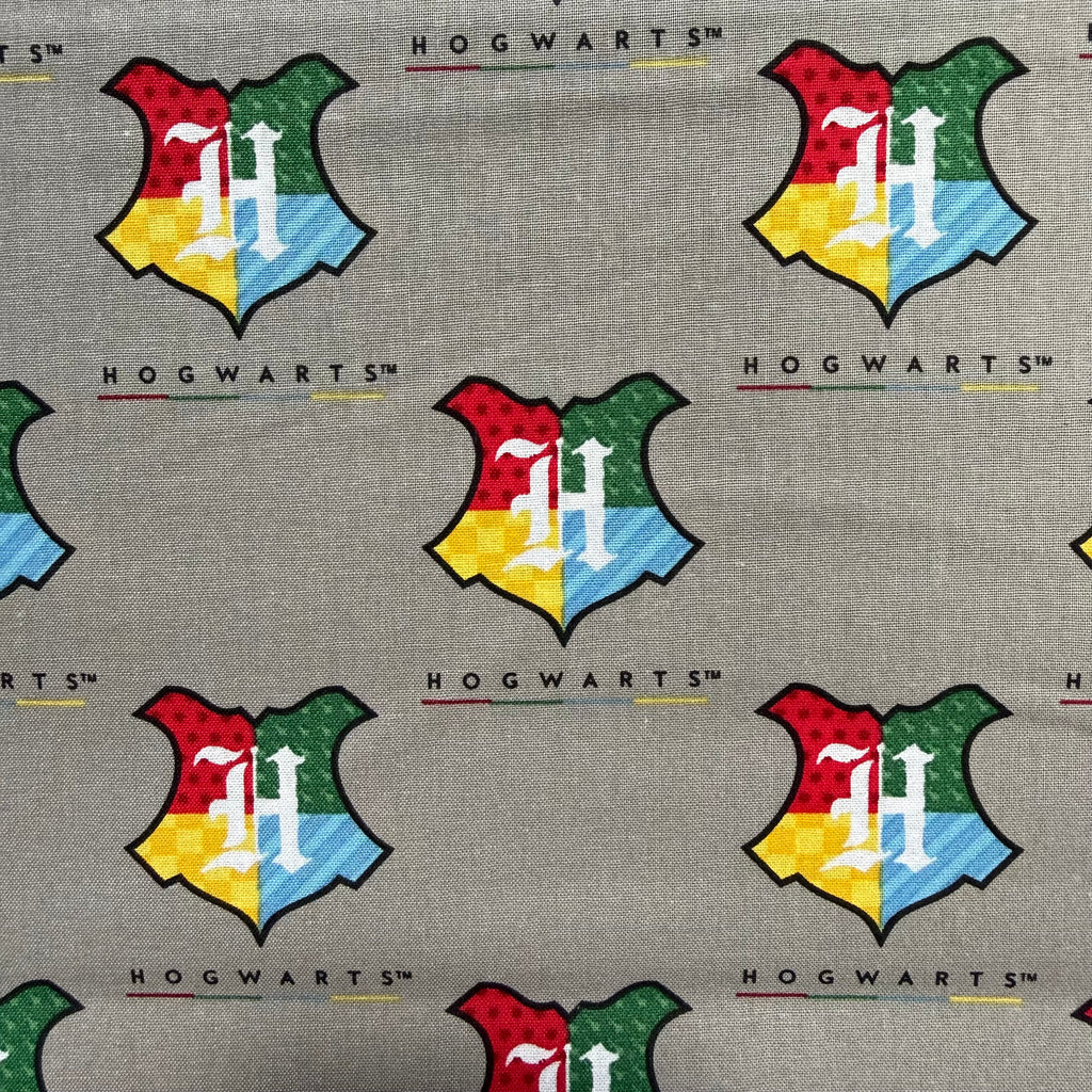 Harry Potter Hogwarts Cotton Fabric - Half Yard (18” x 55”)