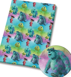 Monsters Inc PolyCotton Fabric Half Yard (18” x 55”)