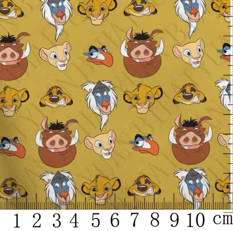 Lion King Polycotton Fabric Half Yard (18” x 50”)