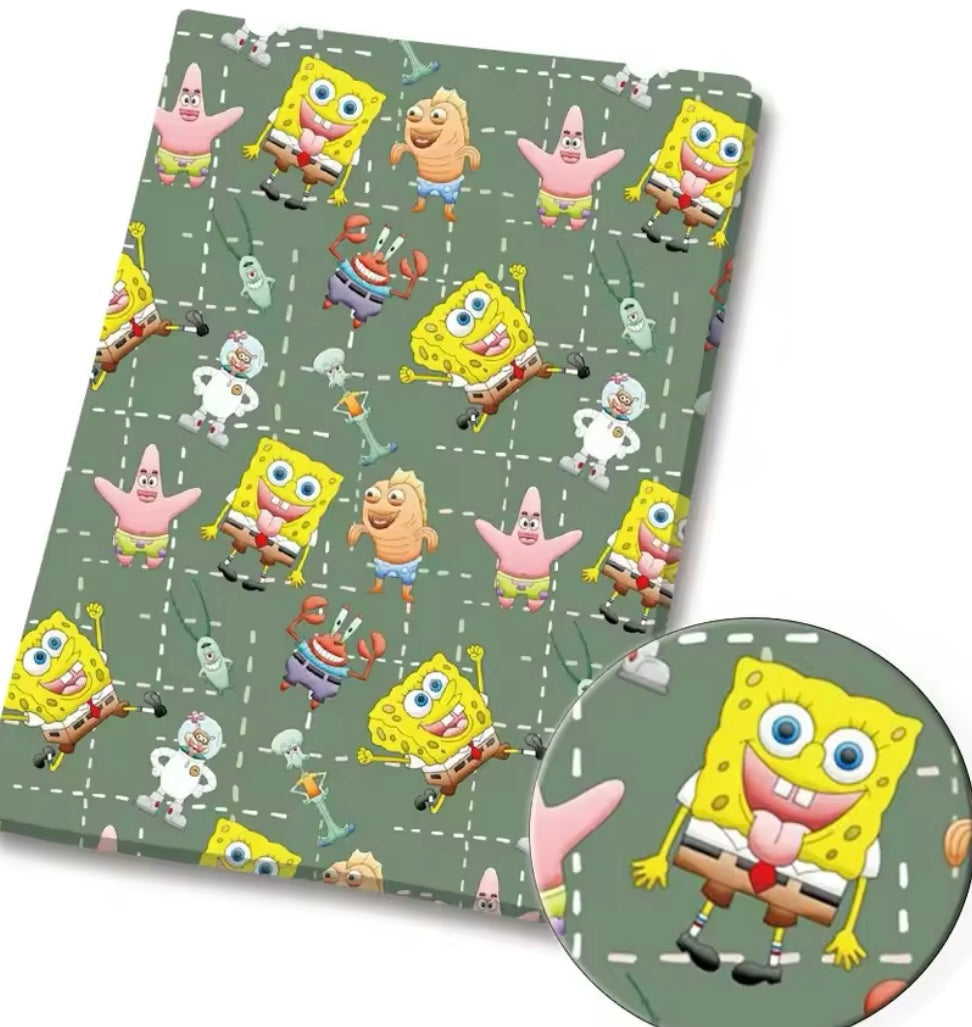 Spongebob polyCotton Fabric Half Yard (18” x 55”)