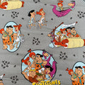 The Flintstones Cotton Fabric - Half Yard (18” x 55”)