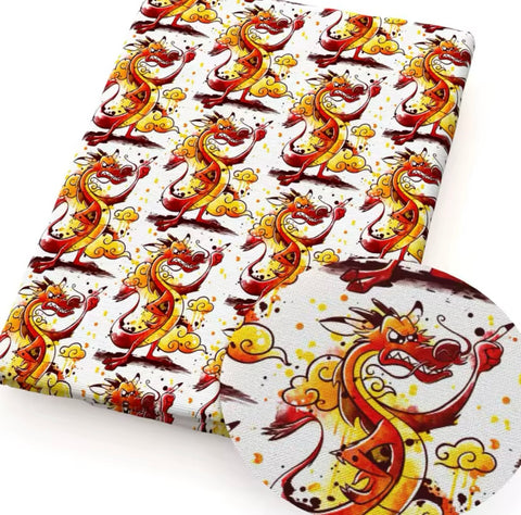 Mushu polyCotton Fabric Half Yard (18” x 55”)