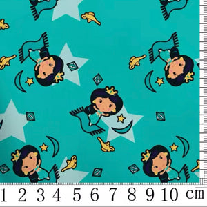 Princess Jasmine Cotton Fabric Half Yard (18” x 55”)