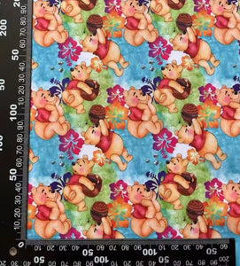 Winnie the Pooh polyCotton Fabric Half Yard (18” x 55”)