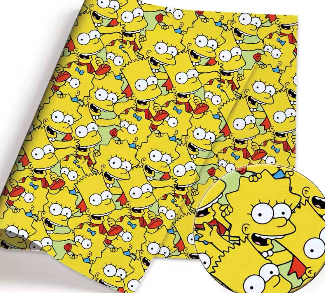 The Simpsons PolyCotton Fabric Half Yard (18” x 55”)