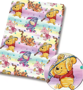 Winnie the Pooh polyCotton Fabric Half Yard (18” x 55”)