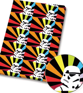 Psychedelic Stormtrooper polyCotton Fabric Half Yard (18” x 55”)