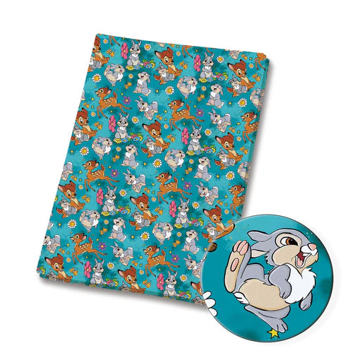 Woodland Friends Polycotton Fabric - Half Yard (18” x 55”) 1058