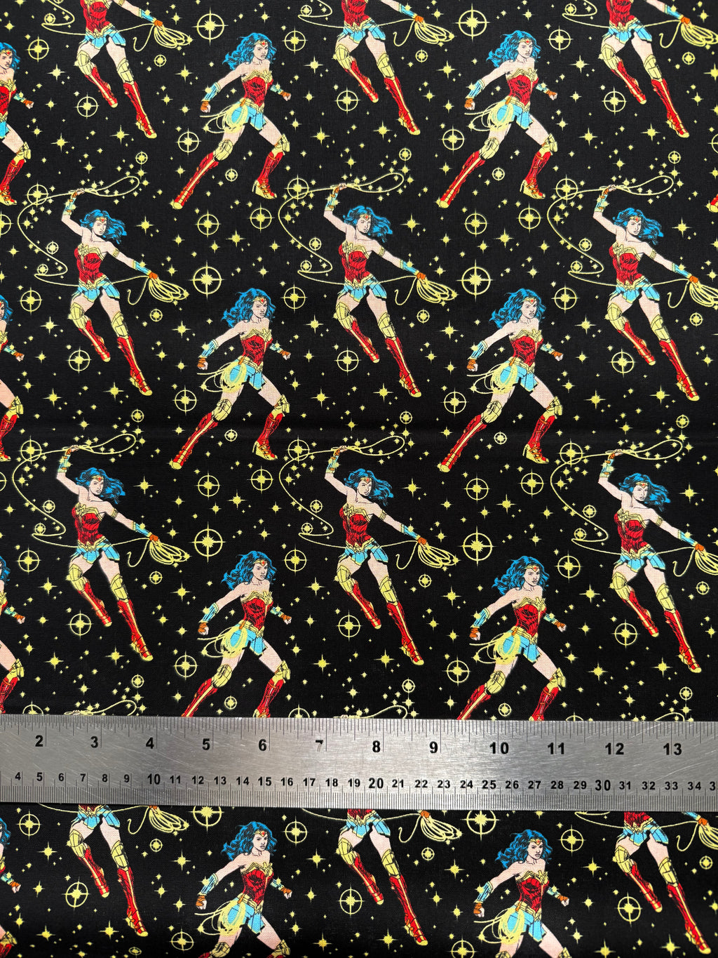 DC Comics Wonder Woman Cotton Fabric - Half Yard (18” x 55”)