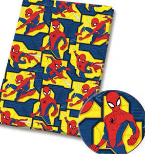 Spiderman polyCotton Fabric Half Yard (18” x 55”)