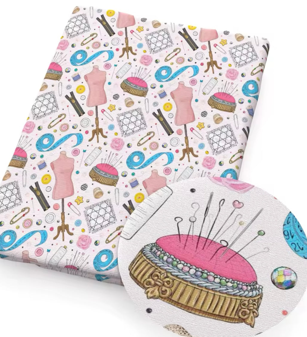 Sewing Haberdashery polyCotton Fabric Half Yard (18” x 55”)