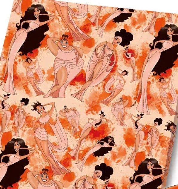 Disney Hercules Muses Girls character Polycotton fabric - Half Yard (18” x 55”) 33560