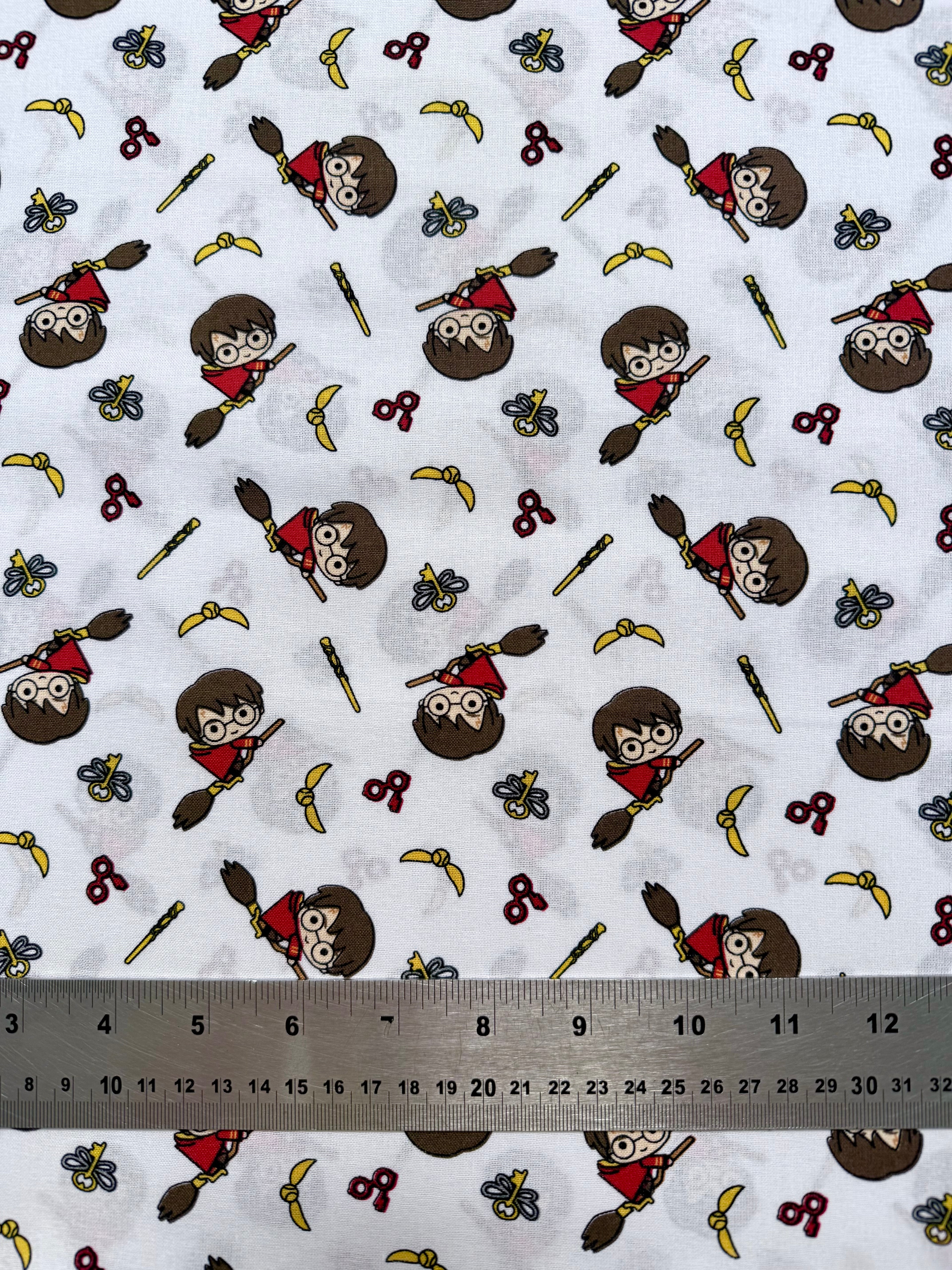 Harry Potter Cotton Fabric - Half Yard (18” x 55”)