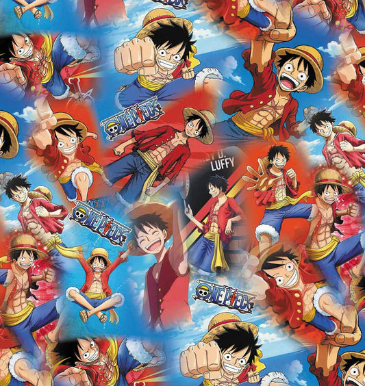 Anime Pirate Polycotton Fabric - Half Yard (18” x 55”) 14416