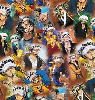 Anime Pirate Polycotton Fabric - Half Yard (18” x 55”) 14418