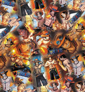 Anime Pirate Polycotton Fabric - Half Yard (18” x 55”) 14419