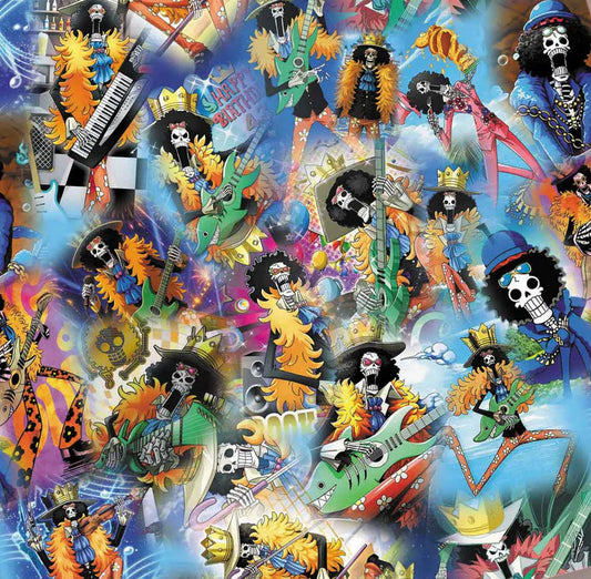 Anime Pirate Polycotton Fabric - Half Yard (18” x 55”) 14425