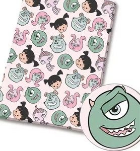 Monsters Inc PolyCotton Fabric Half Yard (18” x 55”)