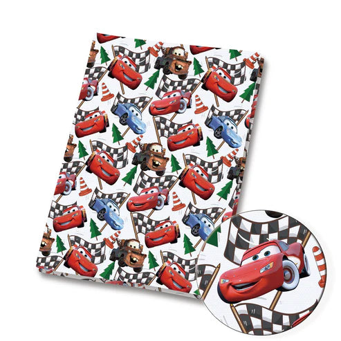 Racing Cars Adventures Polycotton Fabric - Half Yard (18” x 55”) 1932