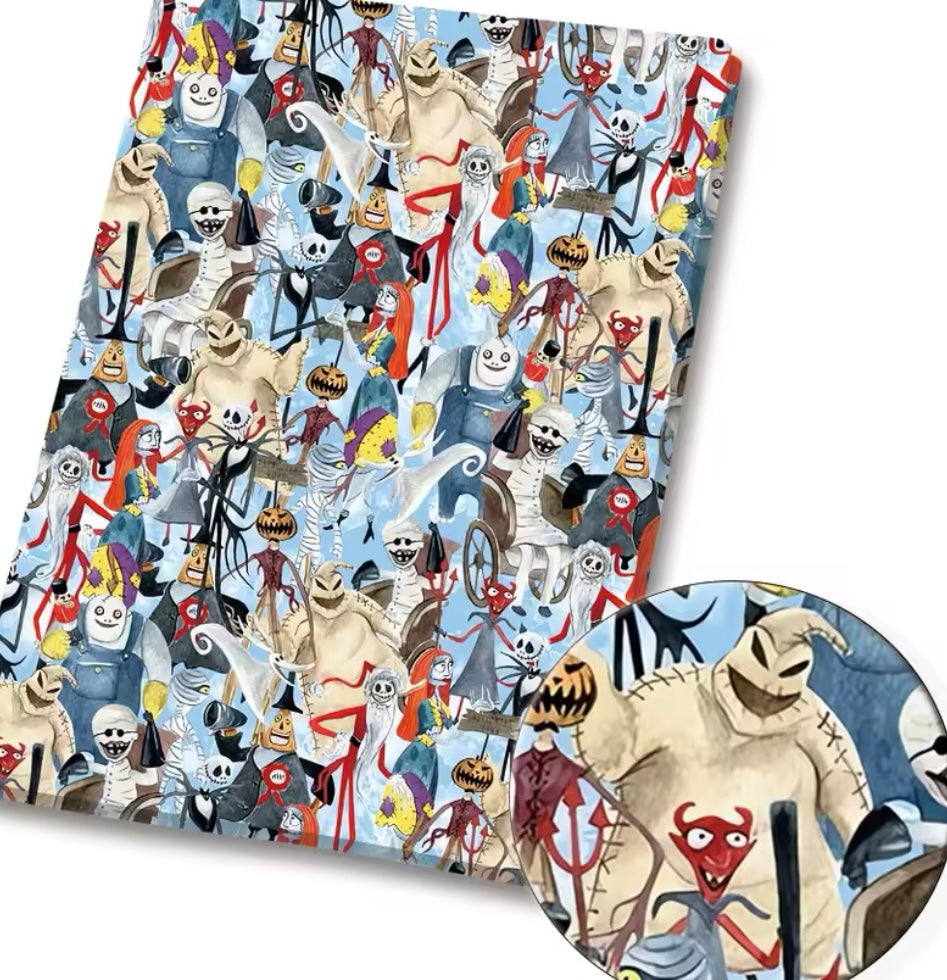 Nightmare Before Christmas polyCotton Fabric Half Yard (18” x 55”)