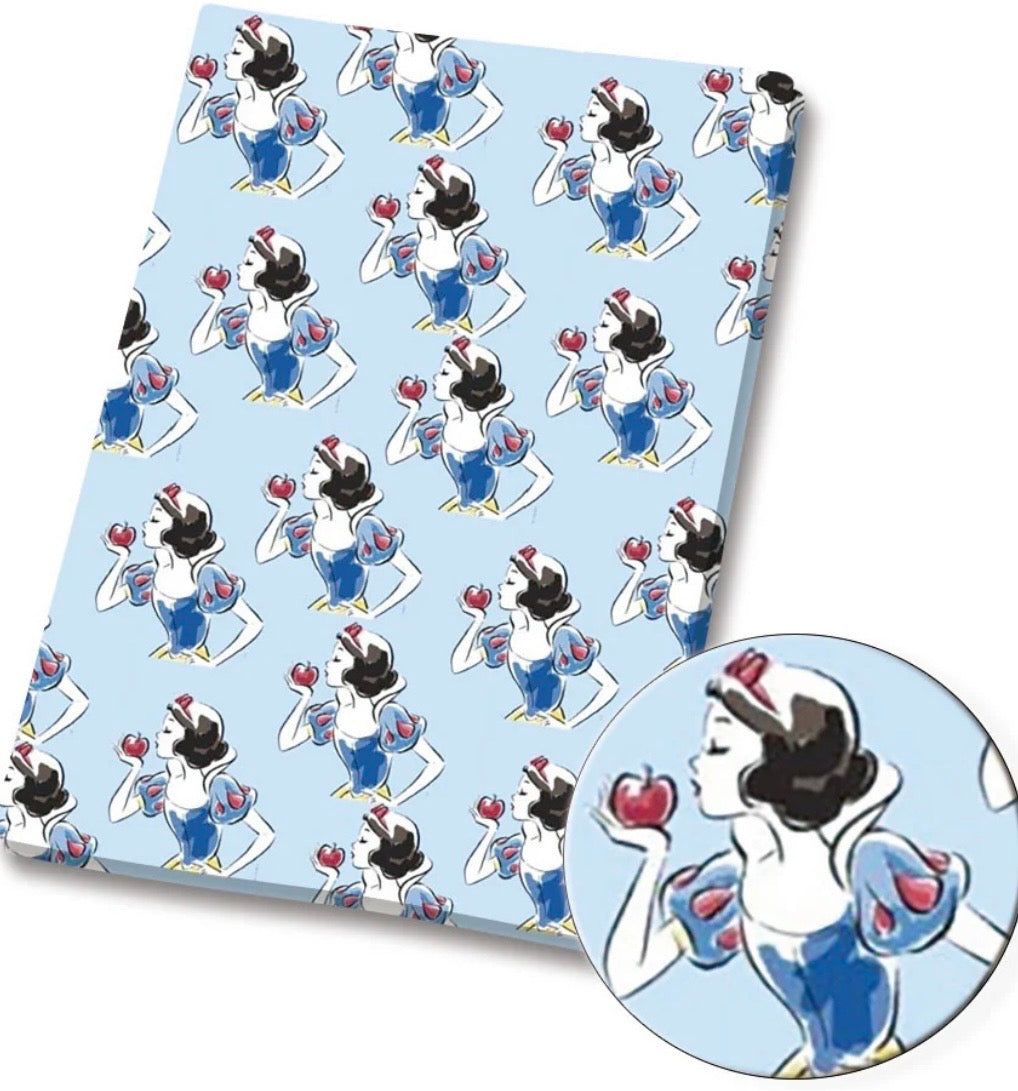 Disney Princess Snow White Polycotton Fabric - Half Yard (18” x 55”) 81802