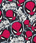 Marvel Avengers Spiderman Superhero character Polycotton Fabric - Half Yard (18” x 55”) 15013